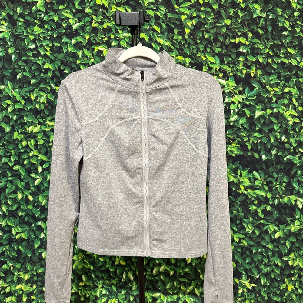 SHEIN Heather Gray Athletic Jacket